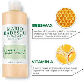 Mario Badescu Summer Shine Body Lotion suitable for all skin types with shimmer