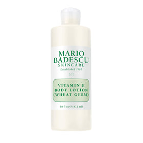 Mario Badescu Vitamin E Body Lotion bottle shows hydrating formula for dry skin