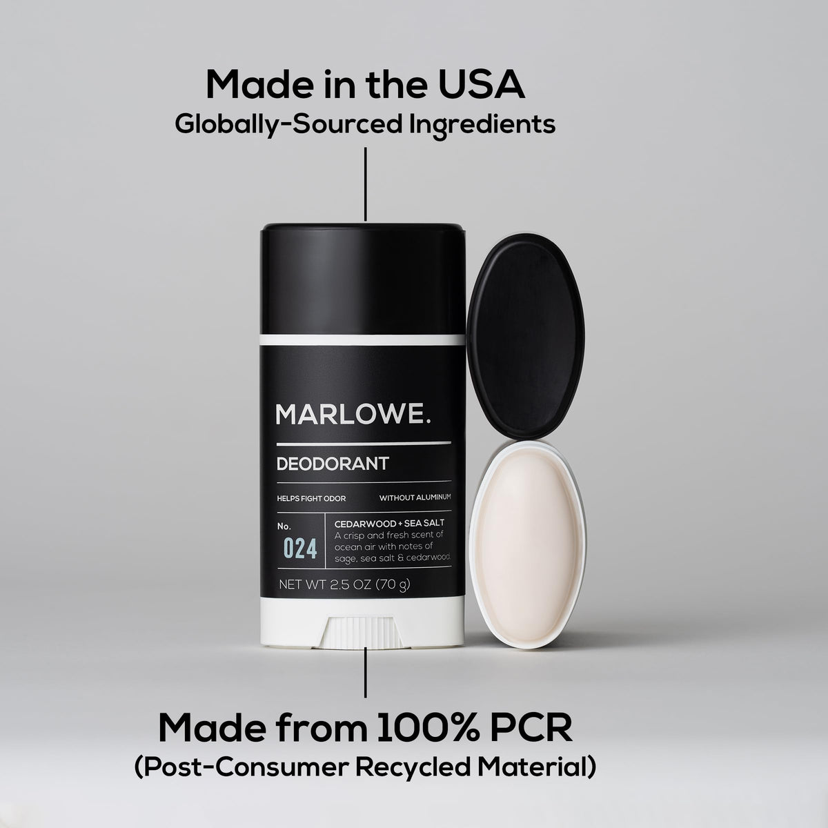 MARLOWE all-day-freshness cedarwood-ocean-air-citrus notes for a confident scent.