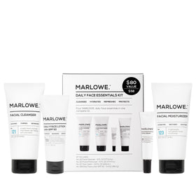 Marlowe daily face wash gel close-up showing gentle cleansing action