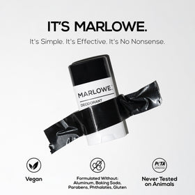 MARLOWE odor-fight action delivers long-lasting underarm freshness.