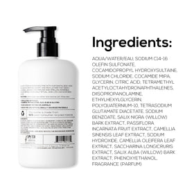 MARLOWE. Men’s Body Wash packaging is travel-friendly for gym and home.