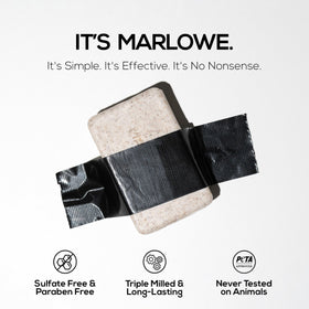 Marlowe No. 102 willow bark antioxidants moisturize during shower.