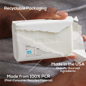 Marlowe No. 105 bar includes brown seaweed for deeper hydration.