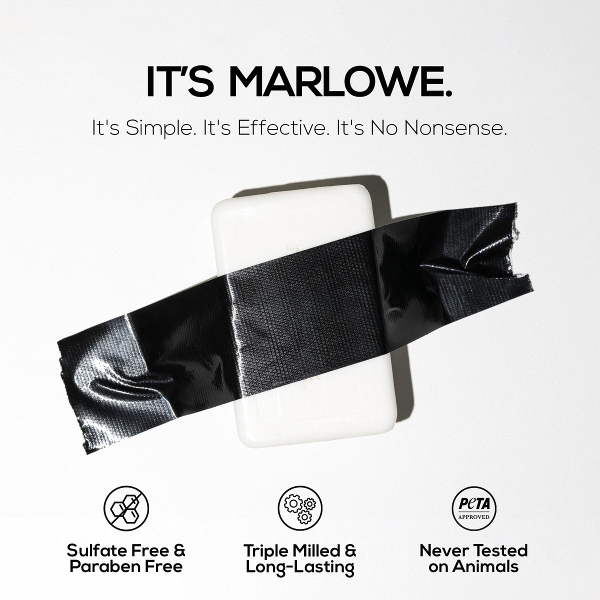 Marlowe No. 105 packaging uses 100% post-consumer recycled wrapper.
