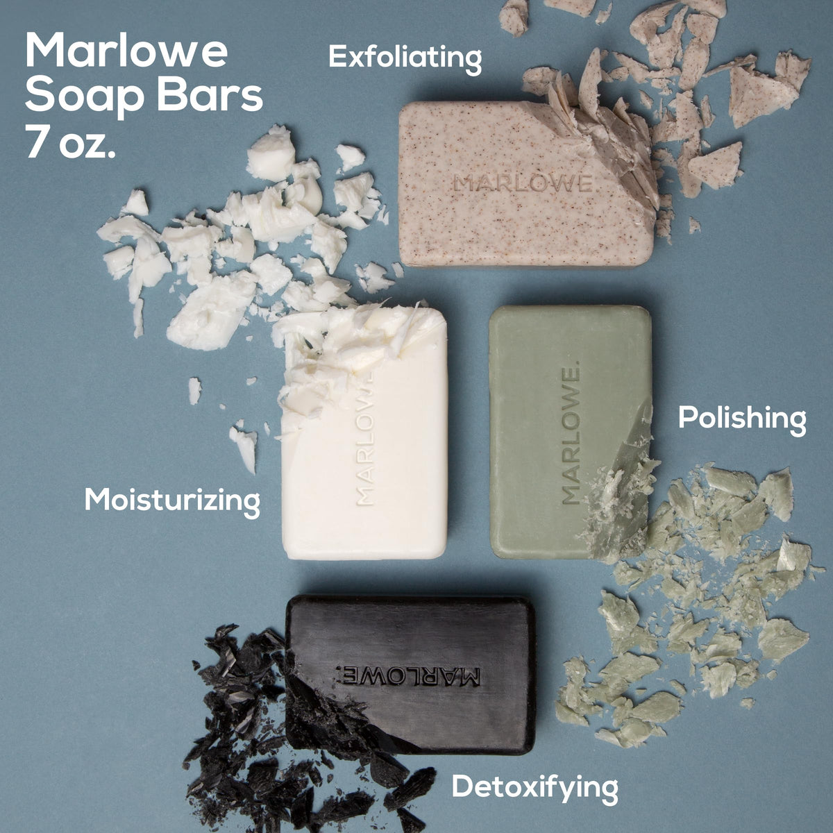 Marlowe No. 105 bar triple-milled texture promises longer-lasting use.