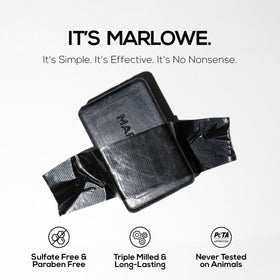 MARLOWE No. 106 Charcoal Soap with brown seaweed extract for hydrating skin