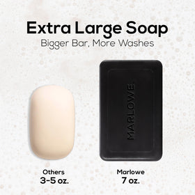 MARLOWE No. 106 Charcoal Soap sold as a three-pack bundle