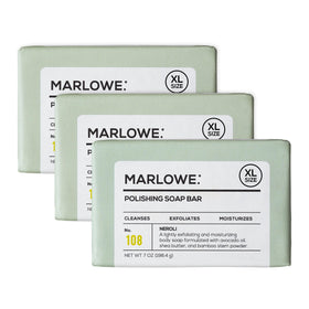 MARLOWE No. 108 exfoliating pumice texture for smoother skin.