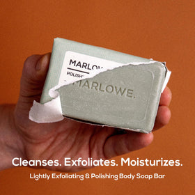 MARLOWE No. 108 moisturizing bar with avocado oil for softer skin.