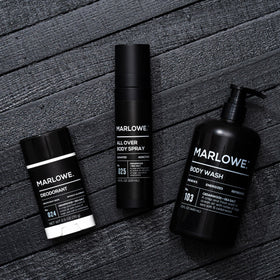 MARLOWE travel-kit-ready deodorant for gym bag or suitcase.
