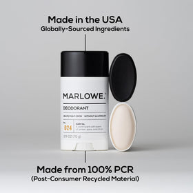 MARLOWE vegan clean formula offers cruelty-free, parabens-free care.