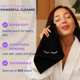 Marmaris Co. bamboo-cotton blend close-up shows plush absorbency for skincare