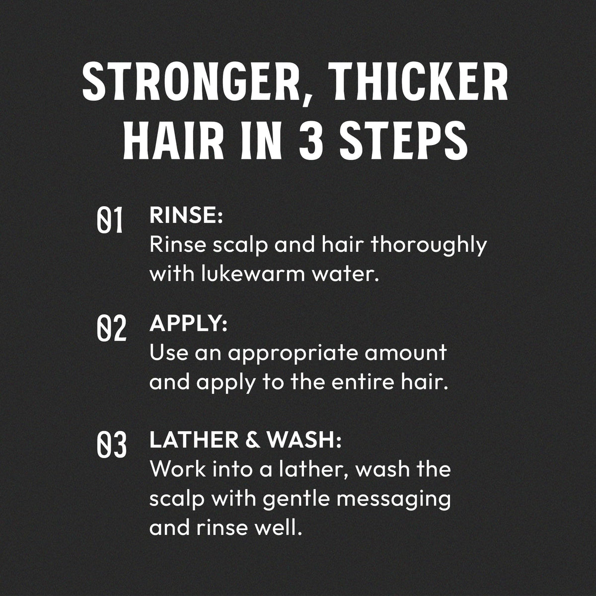 MARO17 Black+ Shampoo scalp close-up showing clean pores and healthy look