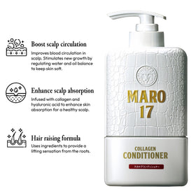 MARO17 collagen conditioner with hyaluronic acid drops for scalp hydration