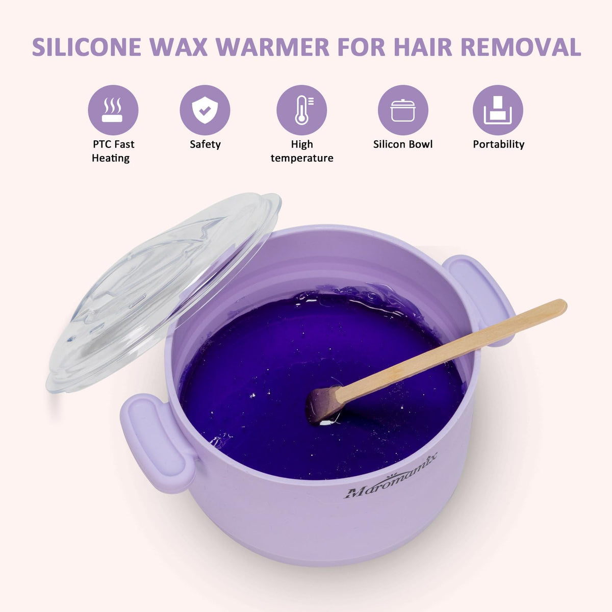 Maromamix hard wax beads 100g pack for smooth, salon-like results at home.