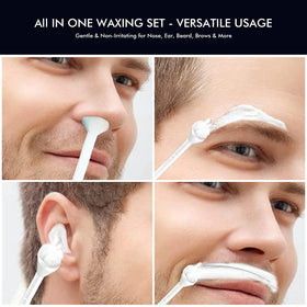 Maromamix nose-ear-trimmer-applicators enable clean shaping of eyebrows and beard lines