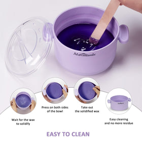 Maromamix wax pot with PTC heating for fast, consistent melting.
