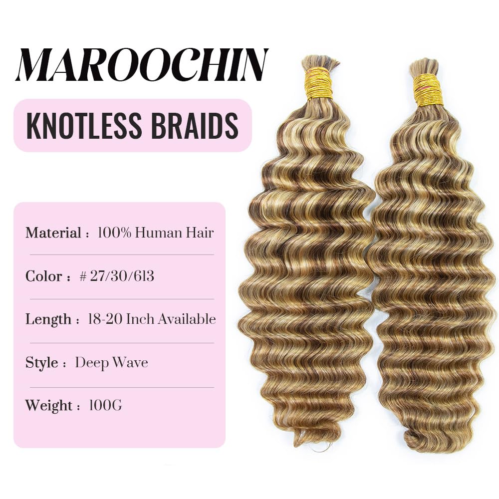 Maroochin Brazilian hair 27-30-613 color blends naturally for easy matching