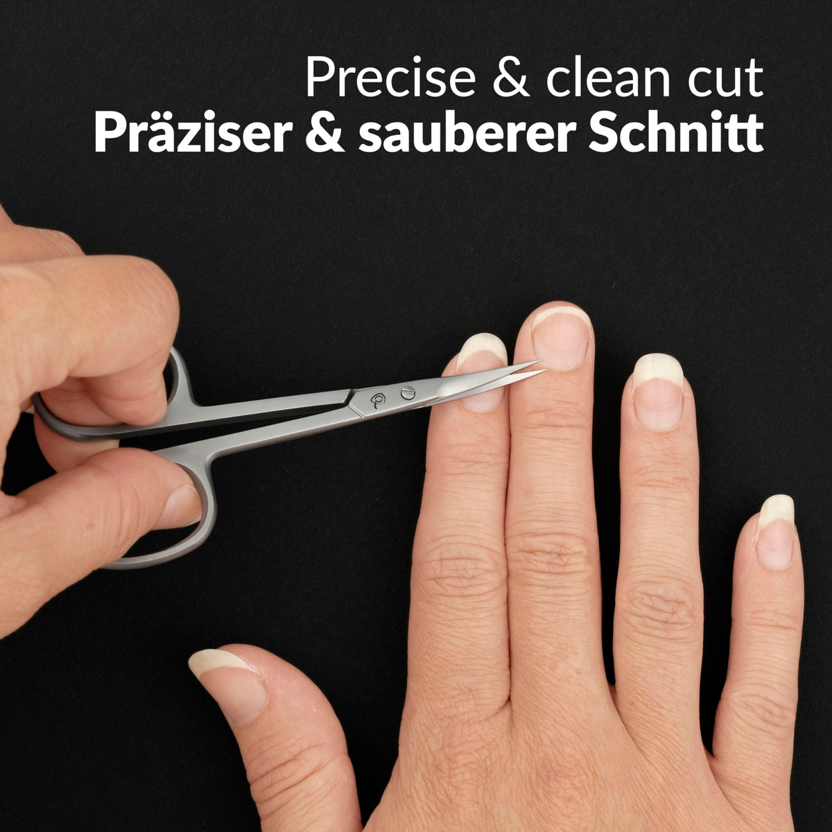 MarQus stainless steel scissors for eyebrows and lashes grooming