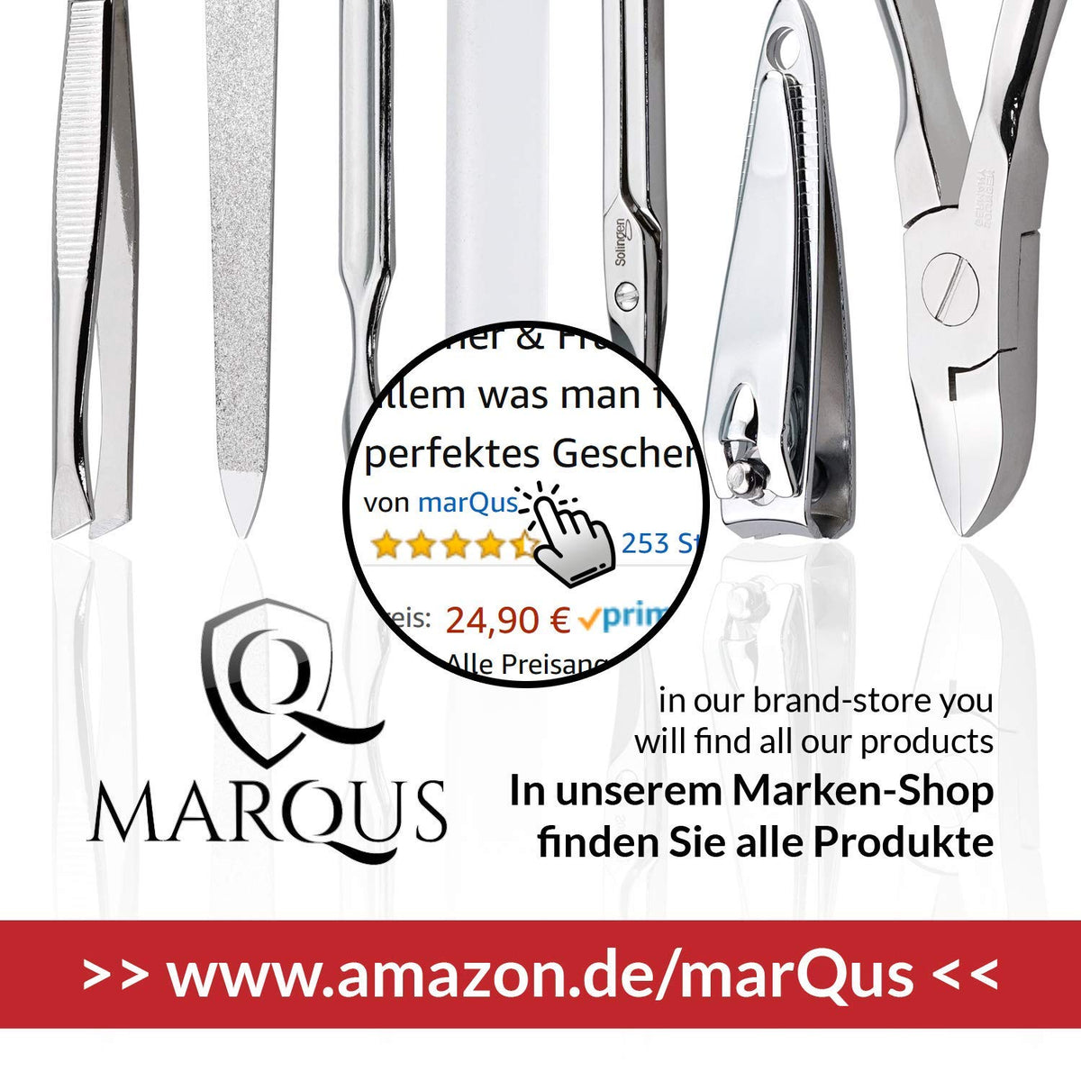 MarQus blue leather case keeps tools organized on the go.