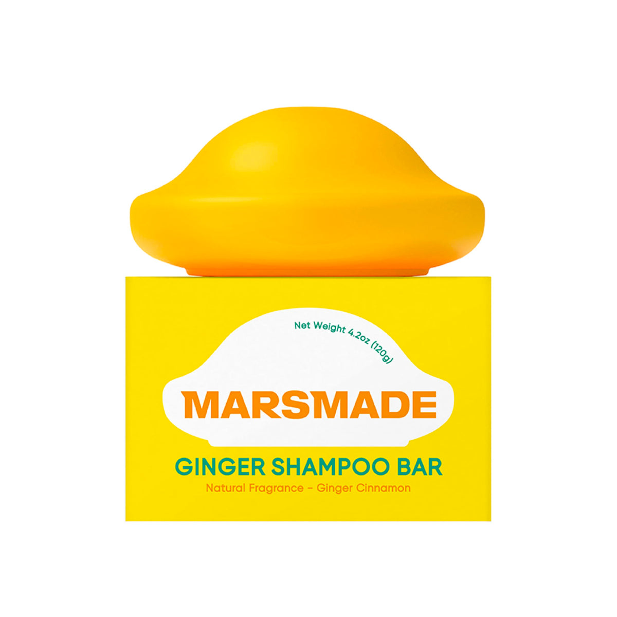 Mars Made Ginger Shampoo Bar energizes scalp with invigorating ginger for a fresh feel