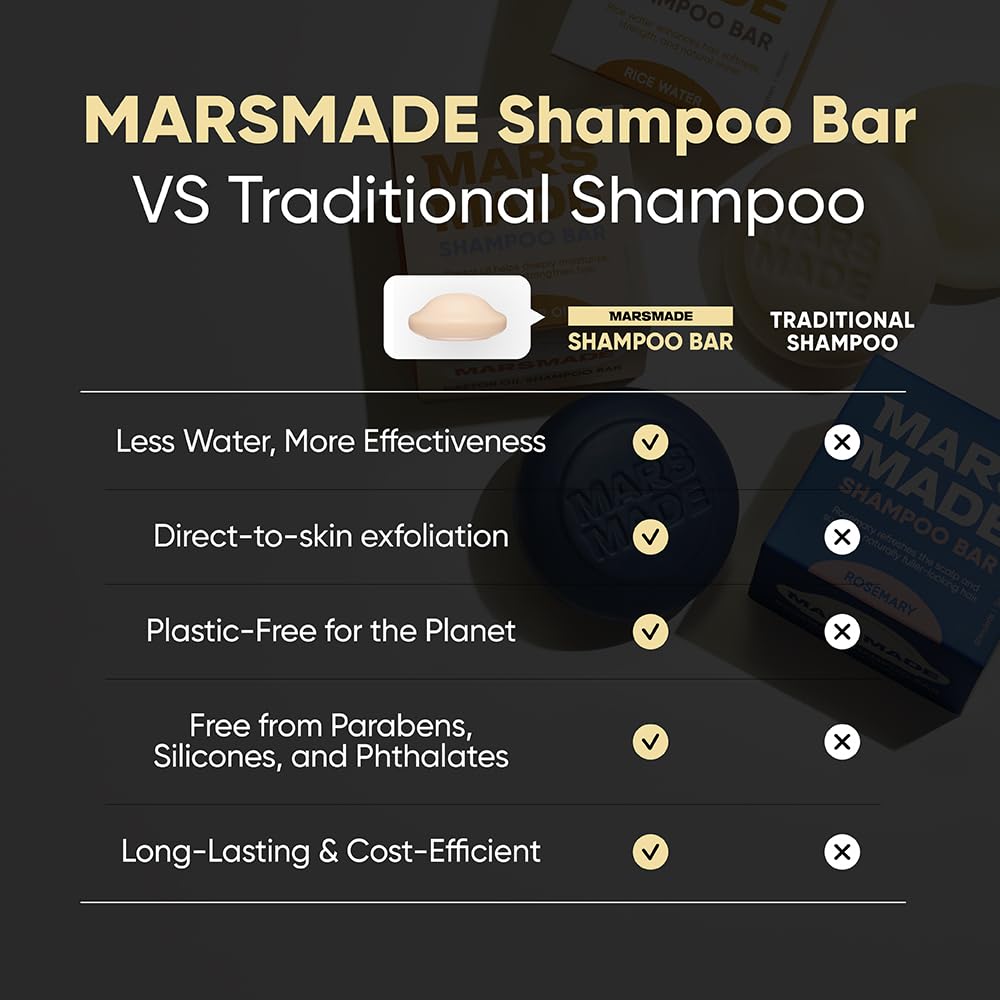 Mars Made Tea Tree Shampoo Bar 2.0 sustainable, paraben-free formula.