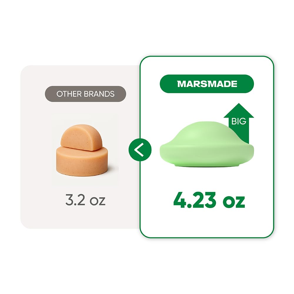 Mars Made Tea Tree Shampoo Bar 2.0 travel-friendly bar for gym