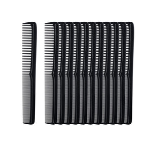 Mars Wellness 7-inch hair comb bulk pack in black offers smooth detangling for all hair types.