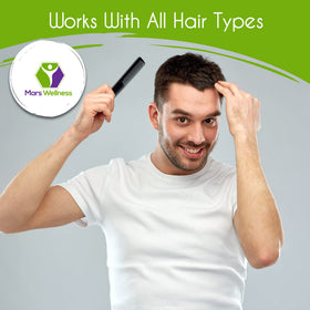 Mars Wellness detangling teeth in action promote gentle combing and smooth hair flow.