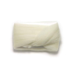 Mars Wellness Lambs Wool Toe Separator front view with soft cushioning between toes.