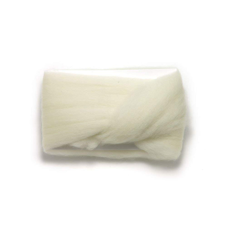 Mars Wellness Lambs Wool Toe Separator front view with soft cushioning between toes.