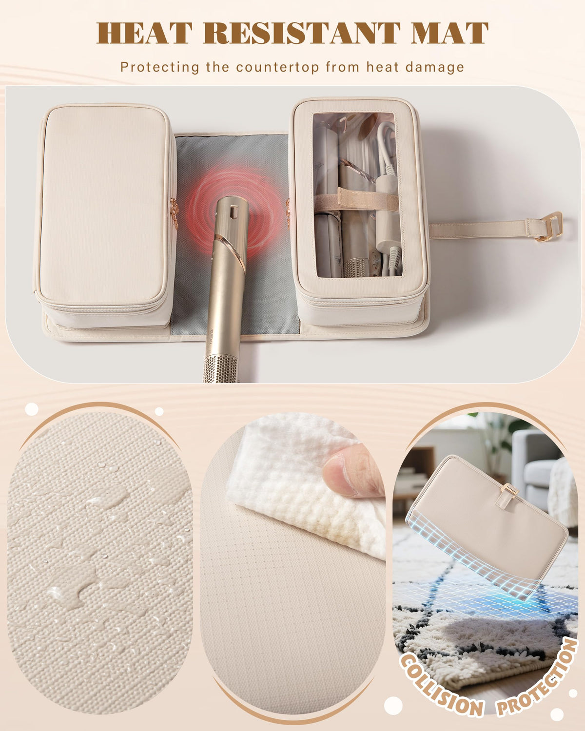 Marscamd bag open with two compartments for tools and attachments