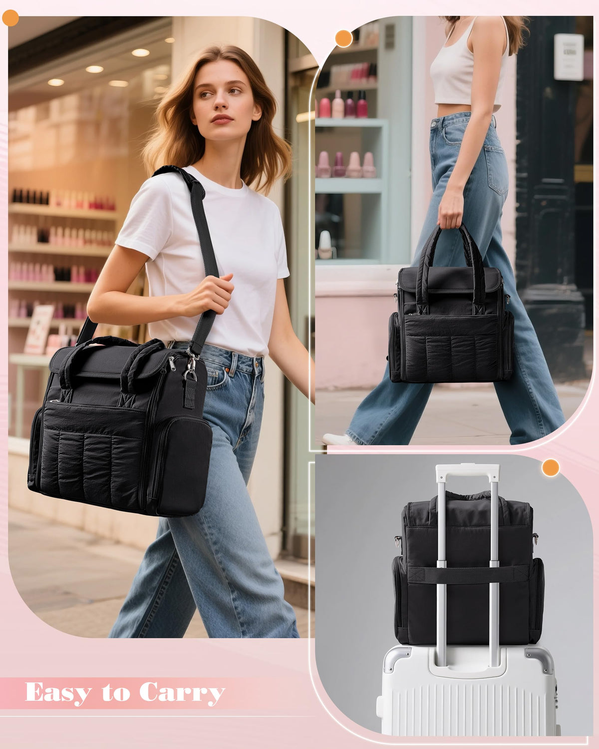 Marscamd bag front pocket stores brushes and tools for quick access