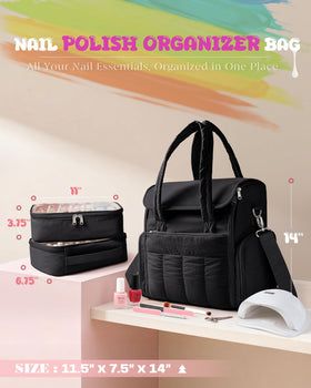 Marscamd organizer with padded handles and strap for portable professional use