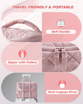 Marscamd quilted organizer bag detachable shoulder strap
