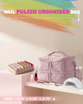 Marscamd quilted organizer bag dimensions 11.5 x 8.25 x 8.75 inches