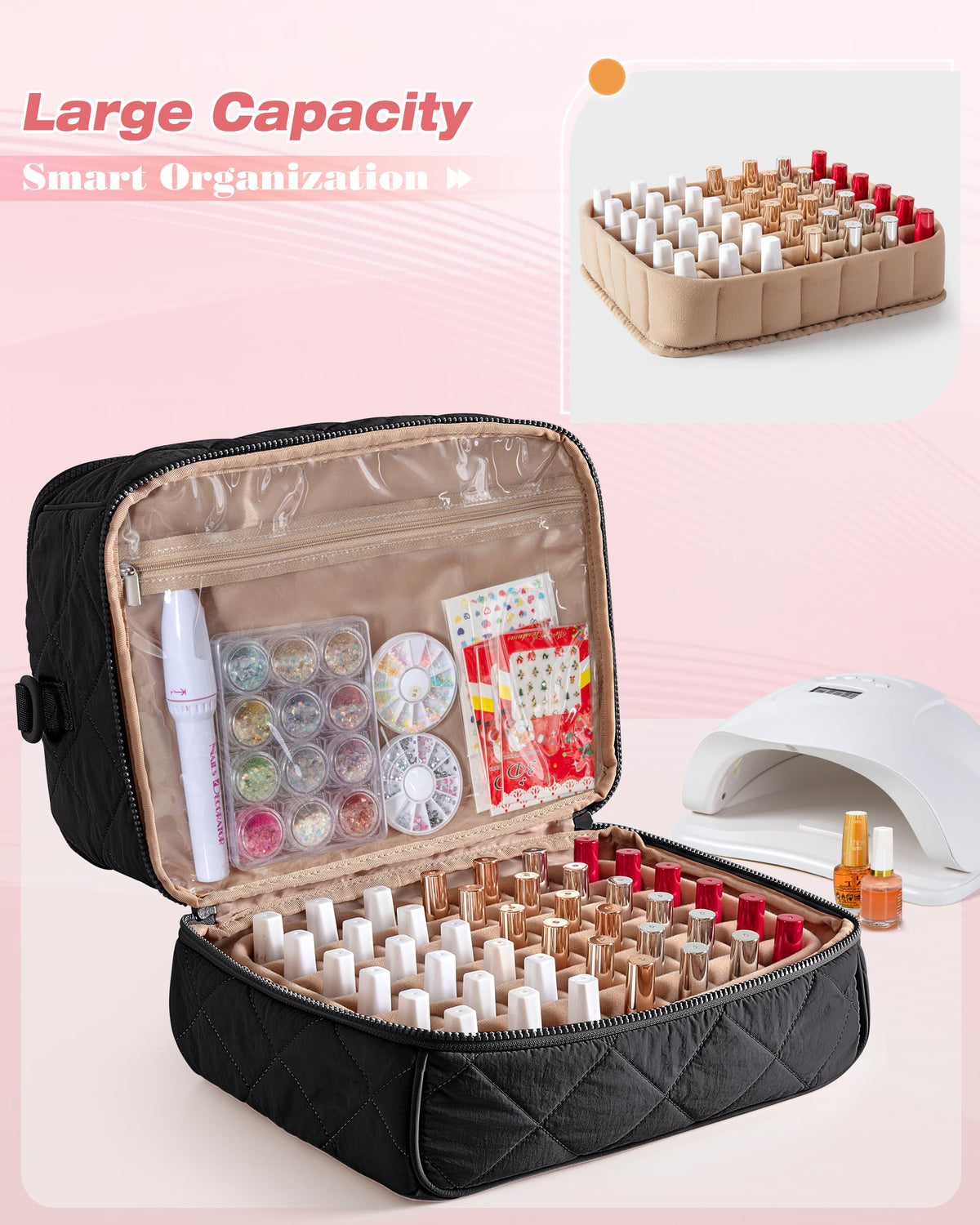 Transparent pocket of Marscamd organizer for decorations visibility