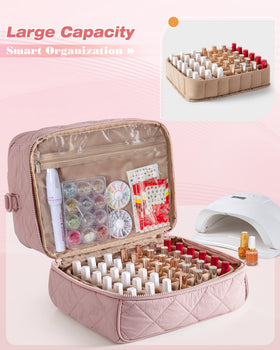 Marscamd quilted organizer bag transparent pocket for decorations