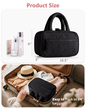 Compact travel size fits carry-on luggage and saves space
