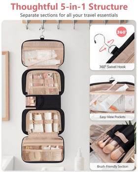 Marscamd bag opened flat showing organized compartments for easy packing