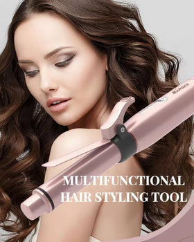 Marske ceramic plates providing even heat distribution for smooth curls.