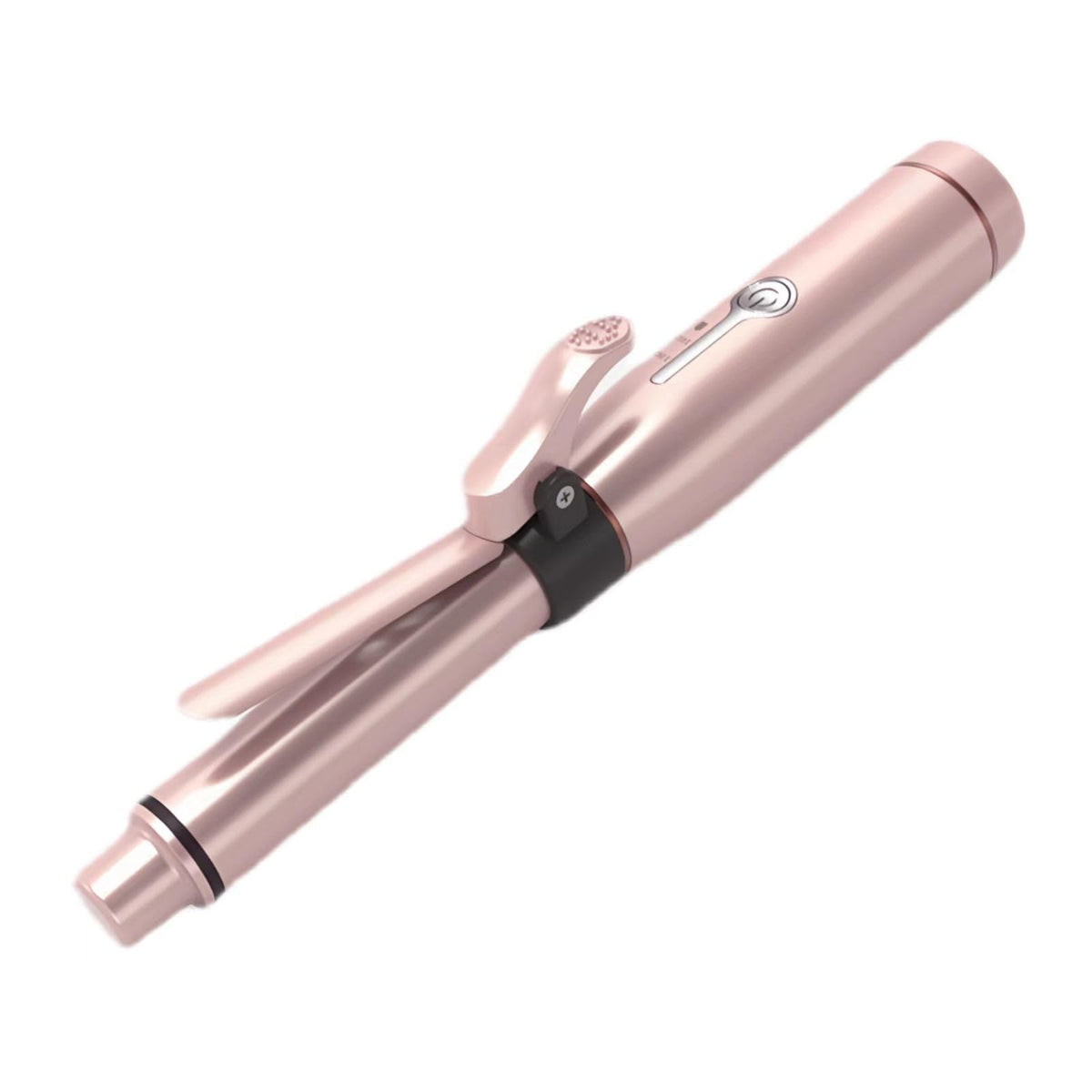 Marske cordless curling iron front view showing travel-friendly design for quick styling.