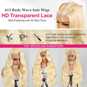 MARUOL 613 blonde close-up highlighting vibrant color and healthy shine.