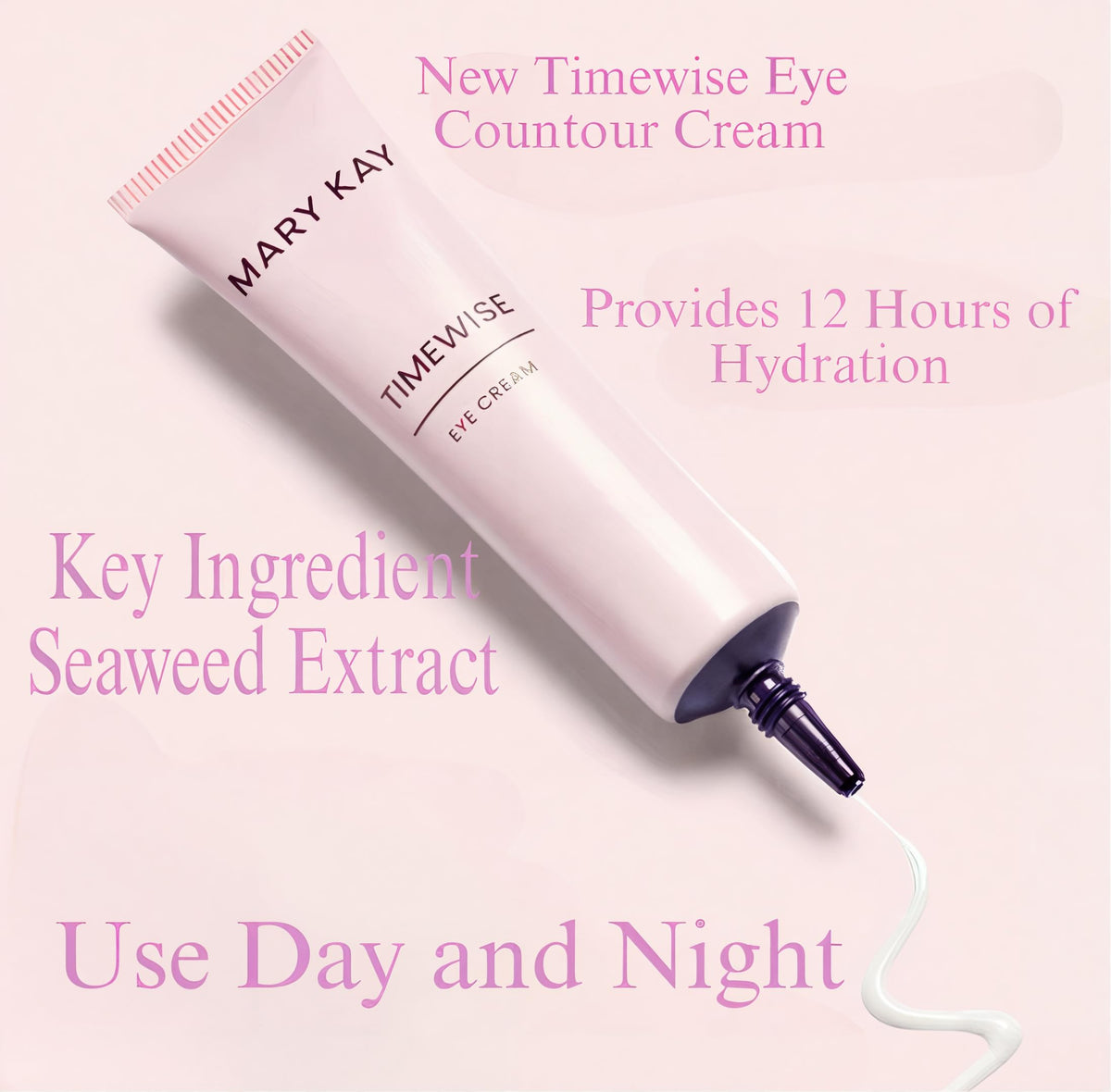 Mary Kay Eye Cream being applied under the eye area.