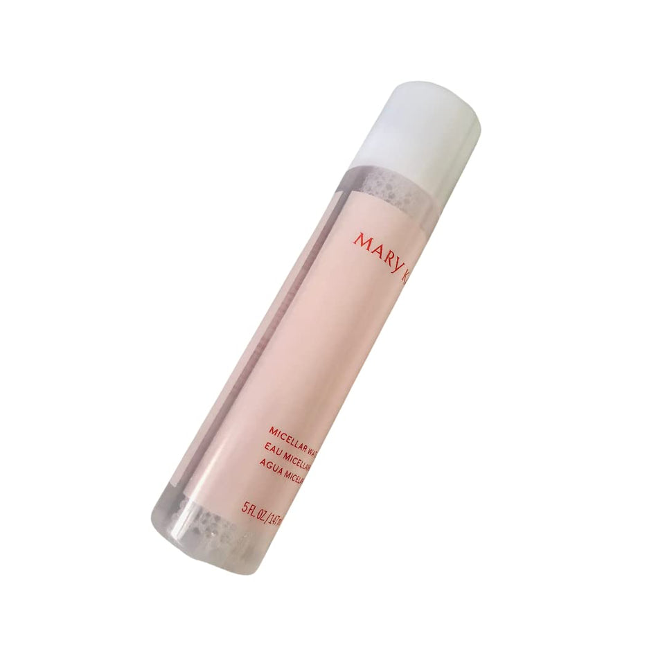 Mary Kay Micellar Water bottle front view, a gentle makeup remover