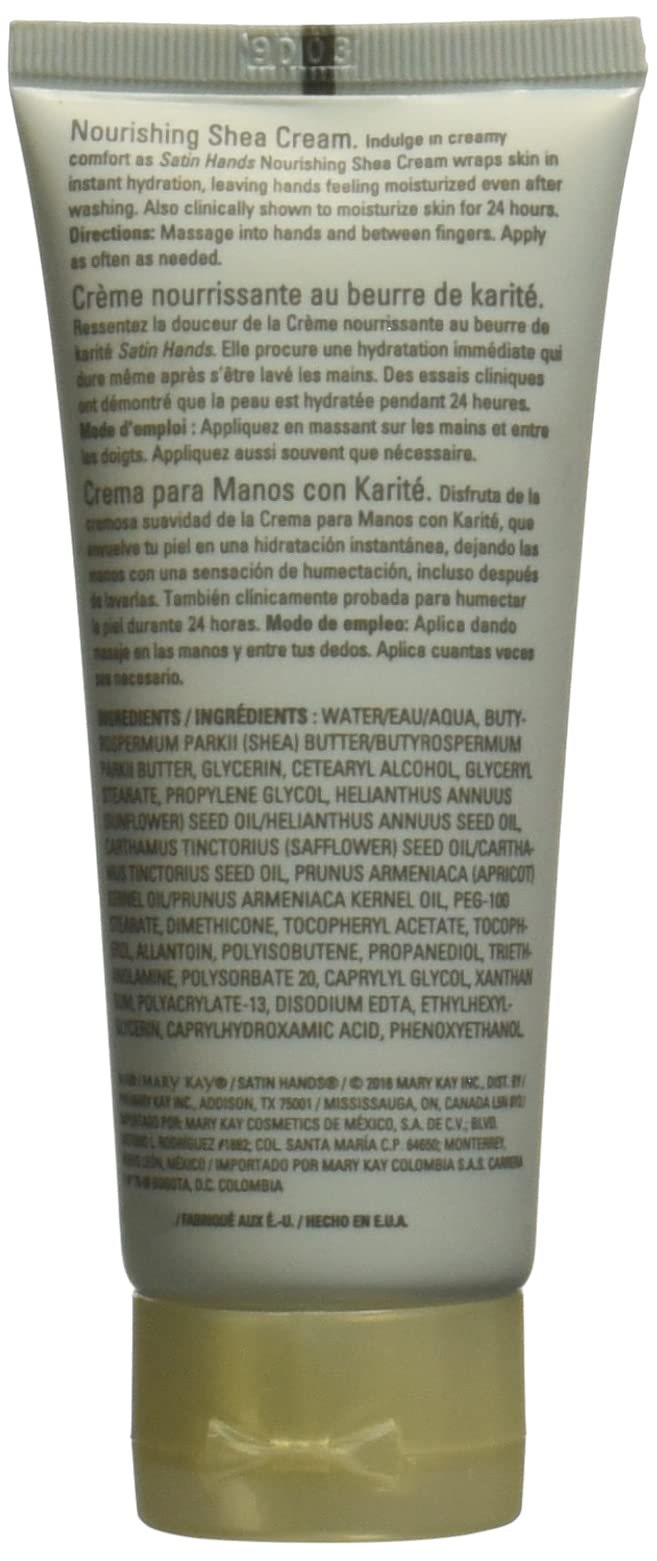 Mary Kay Satin Hands Nourishing Shea Cream creamy texture ready to spread