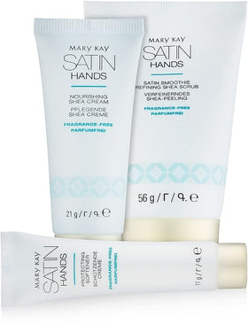 Mary Kay Satin Hands scrub exfoliates for smoother skin.