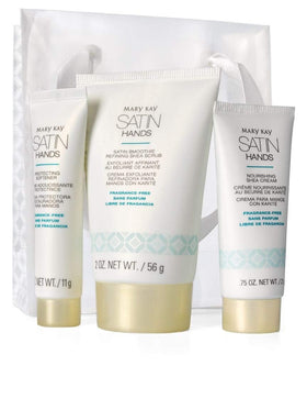 Mary Kay Satin Hands travel case for on-the-go hand care.