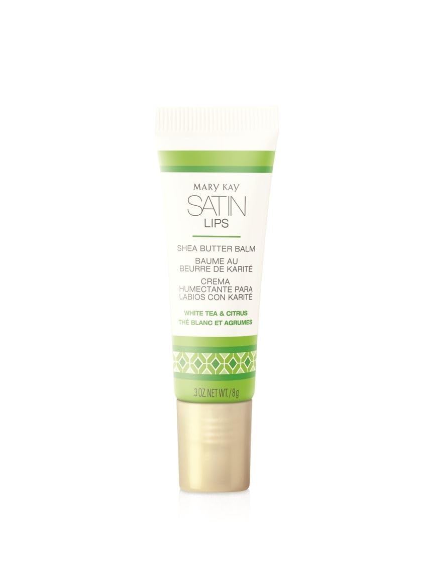 Mary Kay Satin Lips lip balm with pink lid for daily hydration.